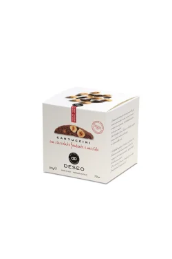 Cantuccini cepumi ar tumšo šokolādi un Piemontas lazdu riekstiem Deseo 200g